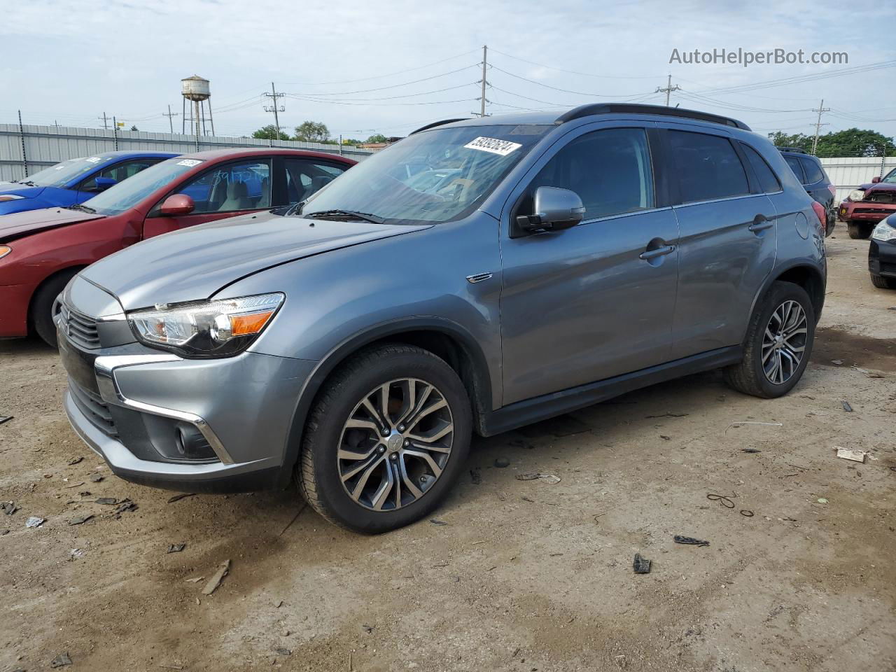 2016 Mitsubishi Outlander Sport Sel Gray vin: JA4AP4AW9GZ046369