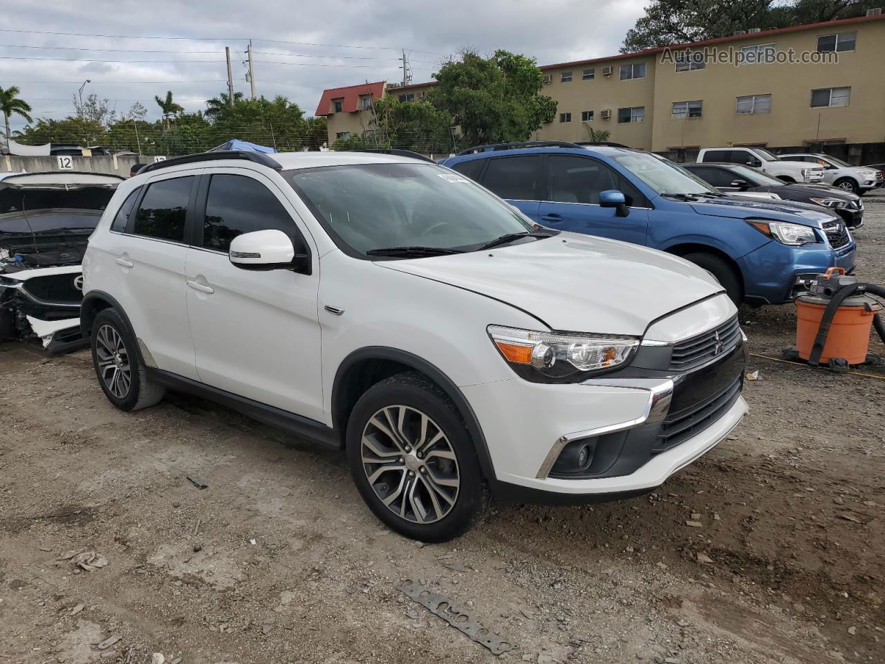 2017 Mitsubishi Outlander Sport Sel White vin: JA4AP4AW9HZ017469