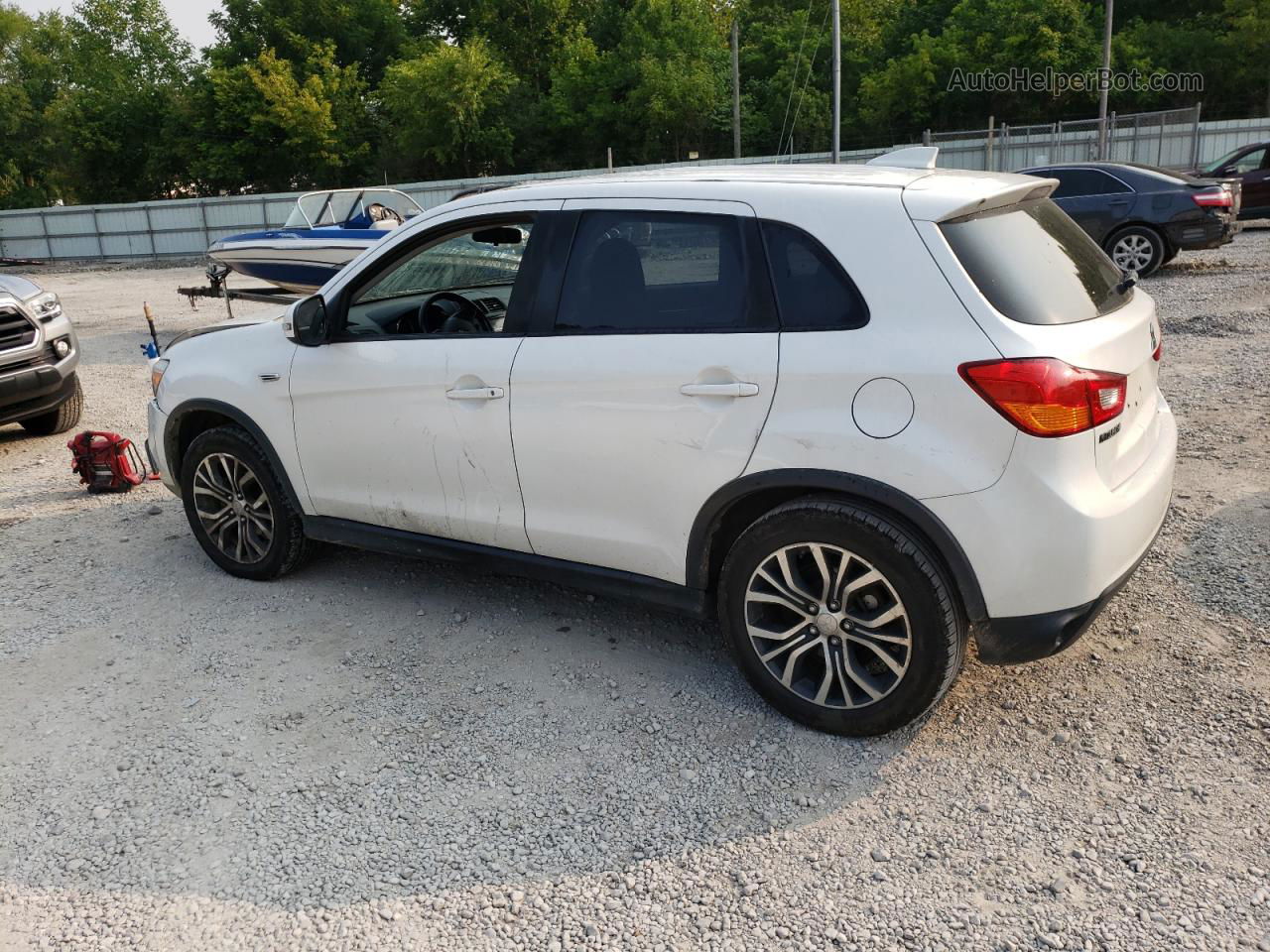 2017 Mitsubishi Outlander Sport Es White vin: JA4AR3AU0HZ016715