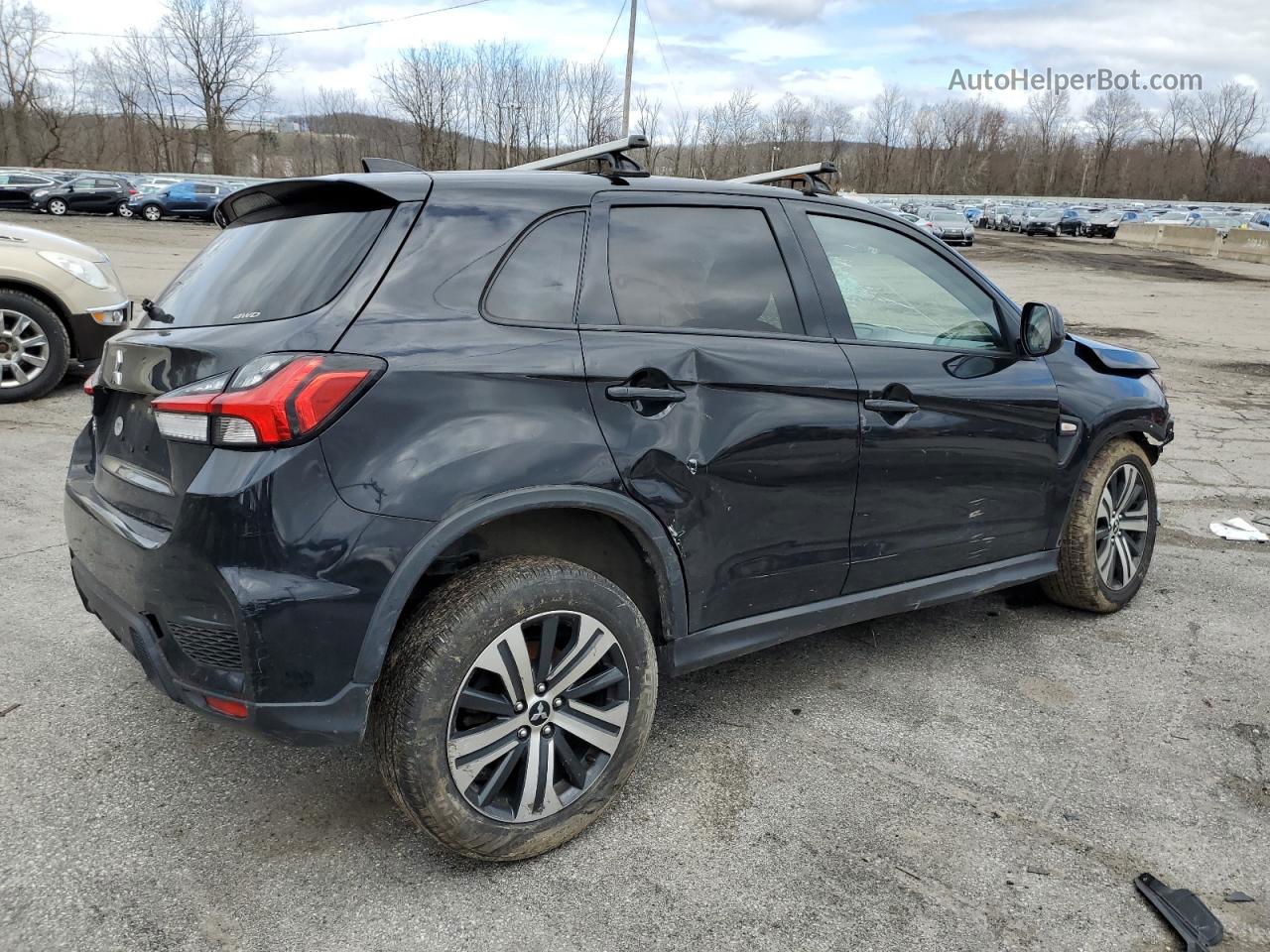 2020 Mitsubishi Outlander Sport Es Черный vin: JA4AR3AU0LU008846