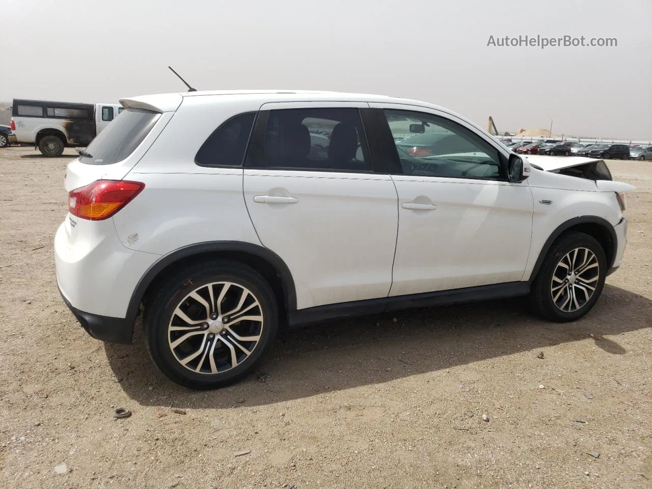 2016 Mitsubishi Outlander Sport Es White vin: JA4AR3AU2GZ065350