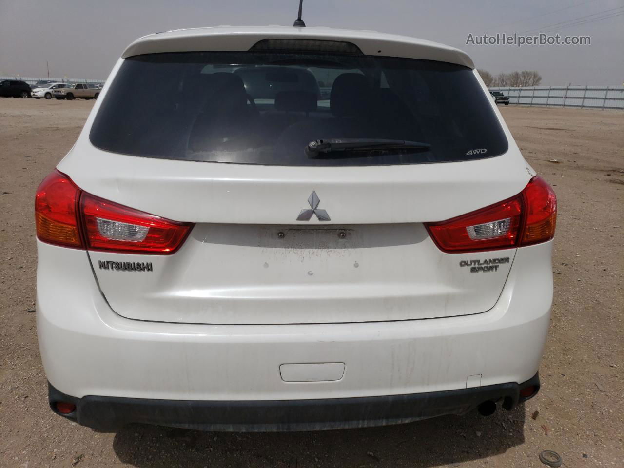 2016 Mitsubishi Outlander Sport Es White vin: JA4AR3AU2GZ065350