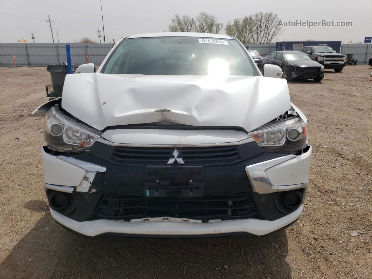 2016 Mitsubishi Outlander Sport Es White vin: JA4AR3AU2GZ065350