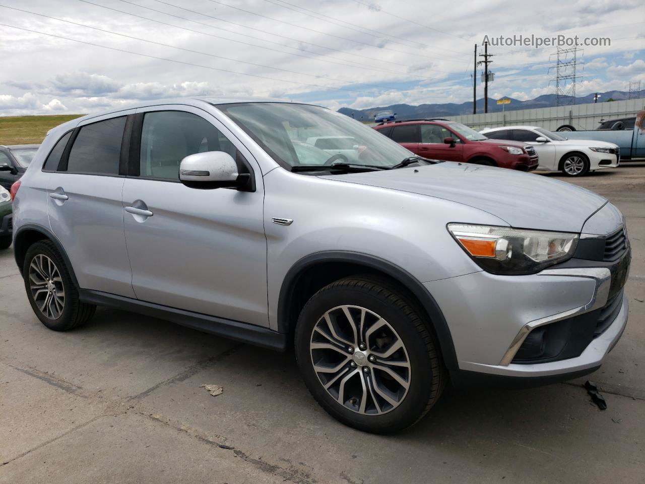 2017 Mitsubishi Outlander Sport Es Silver vin: JA4AR3AU2HZ069660