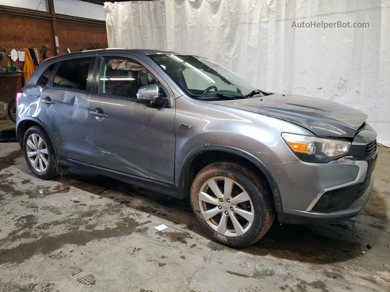 2016 Mitsubishi Outlander Sport Es Silver vin: JA4AR3AU3GZ034351