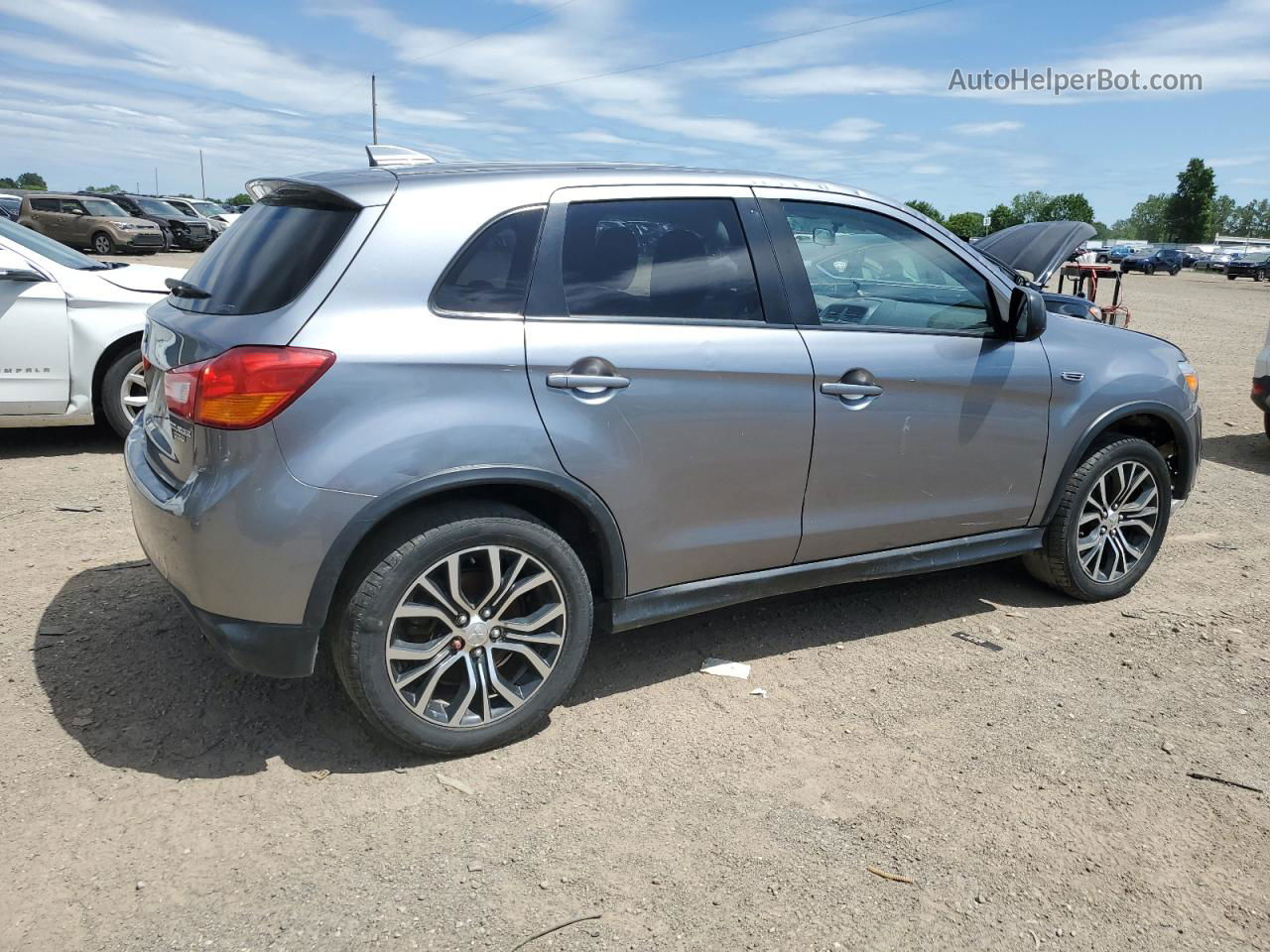 2017 Mitsubishi Outlander Sport Es Gray vin: JA4AR3AU3HZ050924