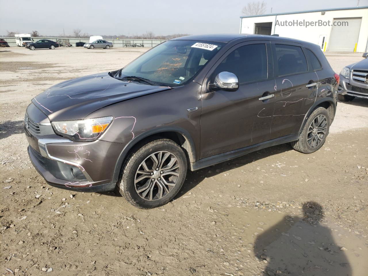 2017 Mitsubishi Outlander Sport Es Brown vin: JA4AR3AU4HZ008763