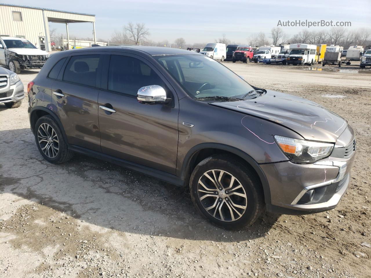 2017 Mitsubishi Outlander Sport Es Коричневый vin: JA4AR3AU4HZ008763