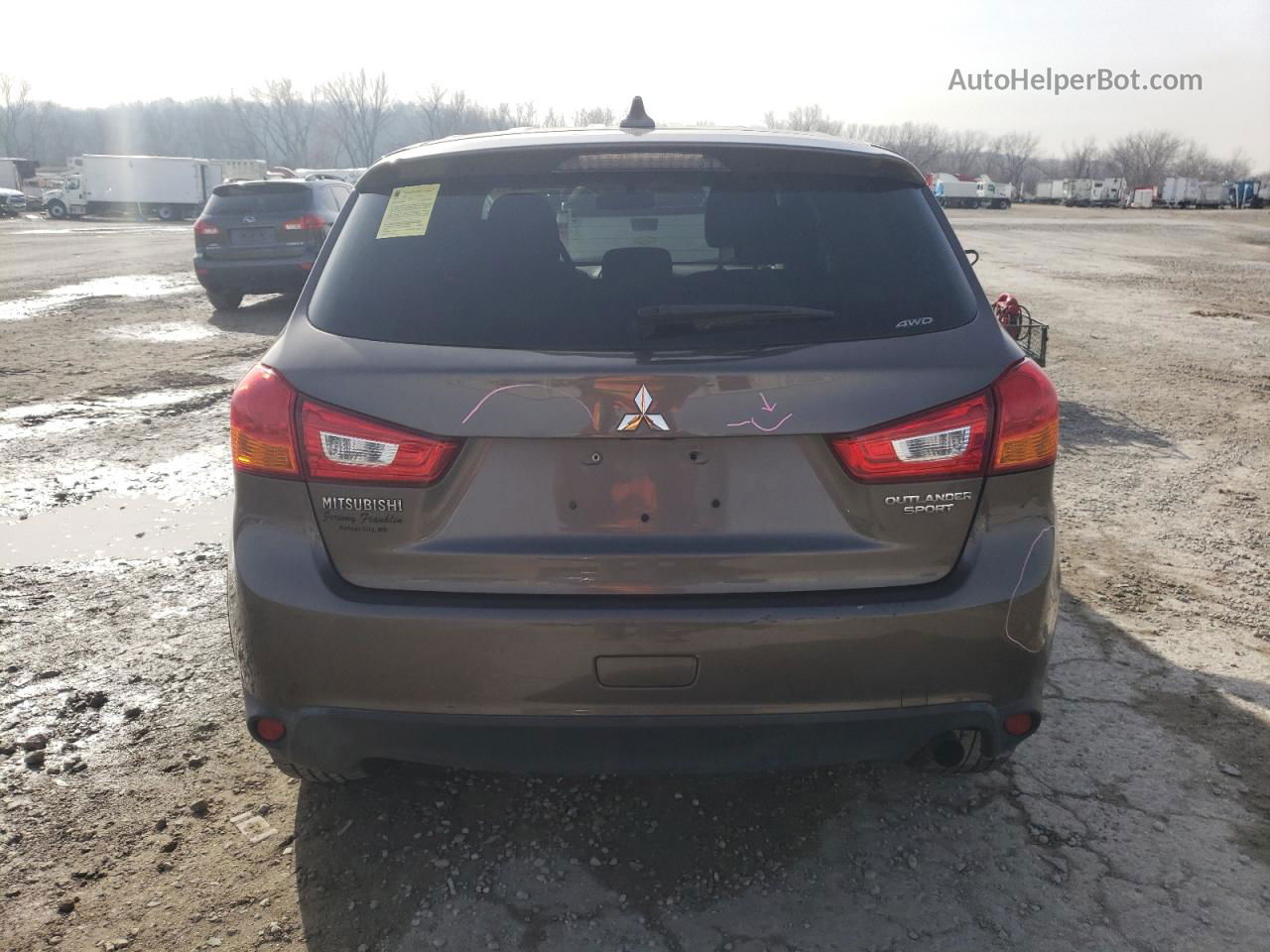 2017 Mitsubishi Outlander Sport Es Brown vin: JA4AR3AU4HZ008763