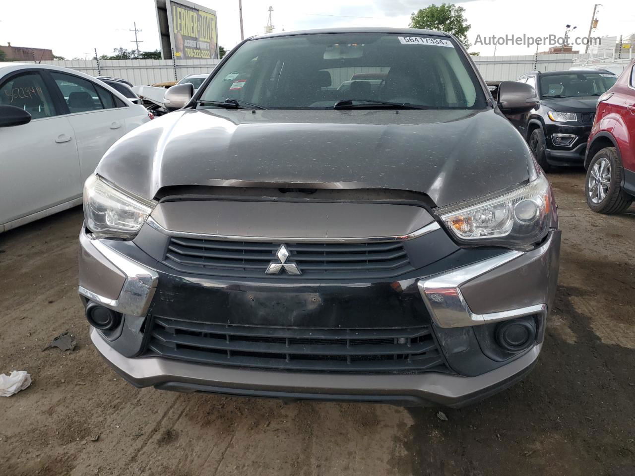 2017 Mitsubishi Outlander Sport Es Brown vin: JA4AR3AU4HZ013316