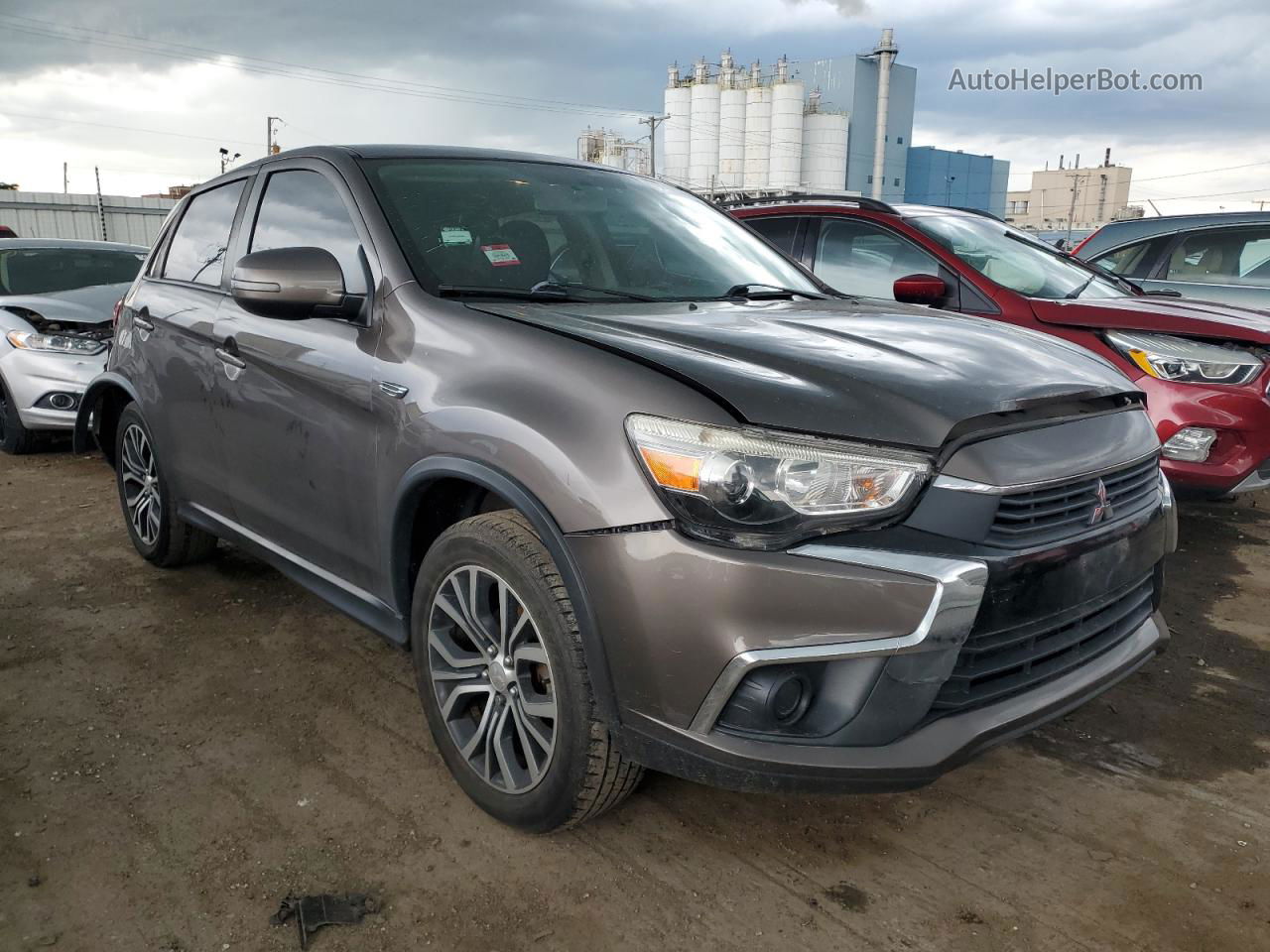 2017 Mitsubishi Outlander Sport Es Brown vin: JA4AR3AU4HZ013316