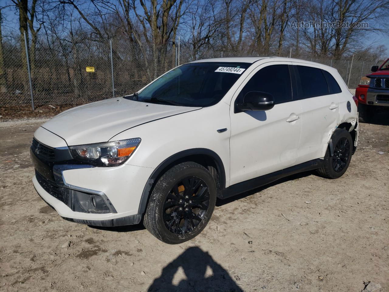 2017 Mitsubishi Outlander Sport Es Белый vin: JA4AR3AU4HZ038085