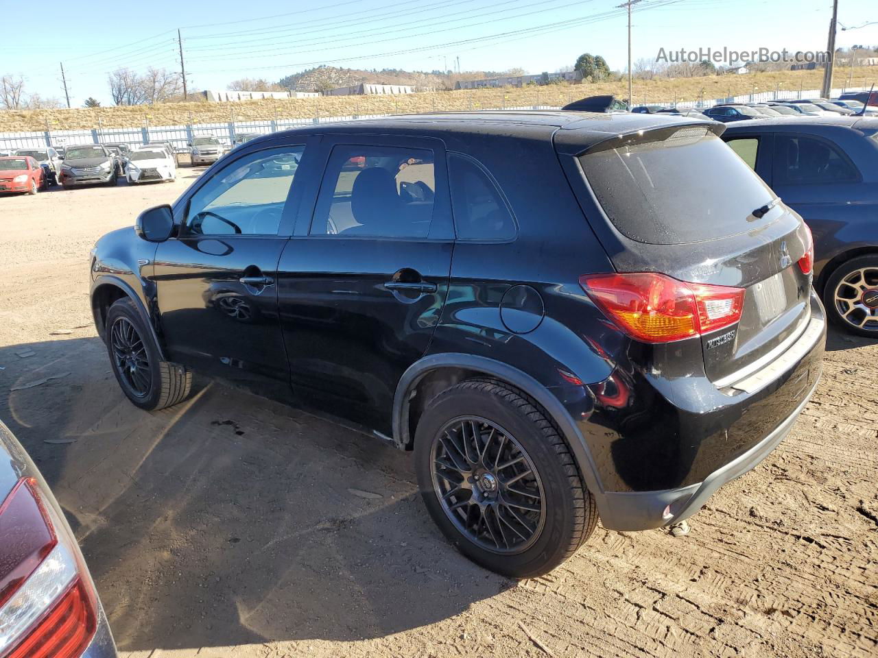 2017 Mitsubishi Outlander Sport Es Черный vin: JA4AR3AU4HZ046848