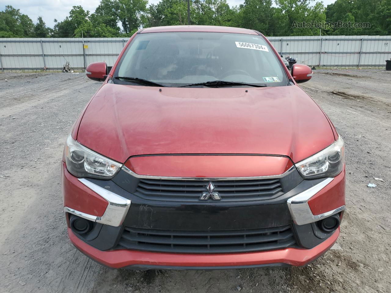 2017 Mitsubishi Outlander Sport Es Burgundy vin: JA4AR3AU4HZ058773