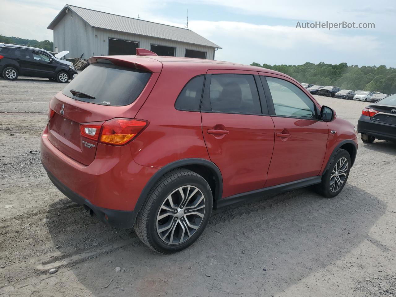 2017 Mitsubishi Outlander Sport Es Burgundy vin: JA4AR3AU4HZ058773