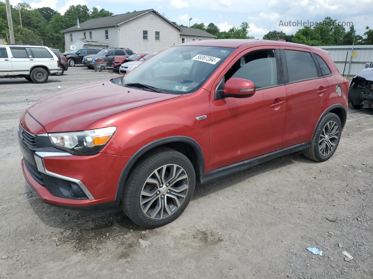 2017 Mitsubishi Outlander Sport Es Burgundy vin: JA4AR3AU4HZ058773