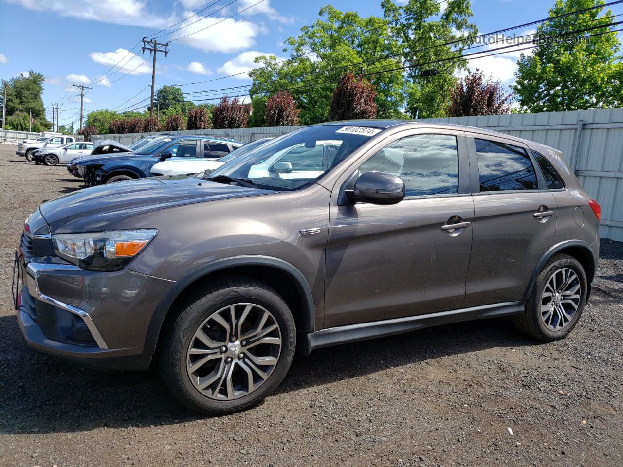 2017 Mitsubishi Outlander Sport Es Brown vin: JA4AR3AU5HZ023921