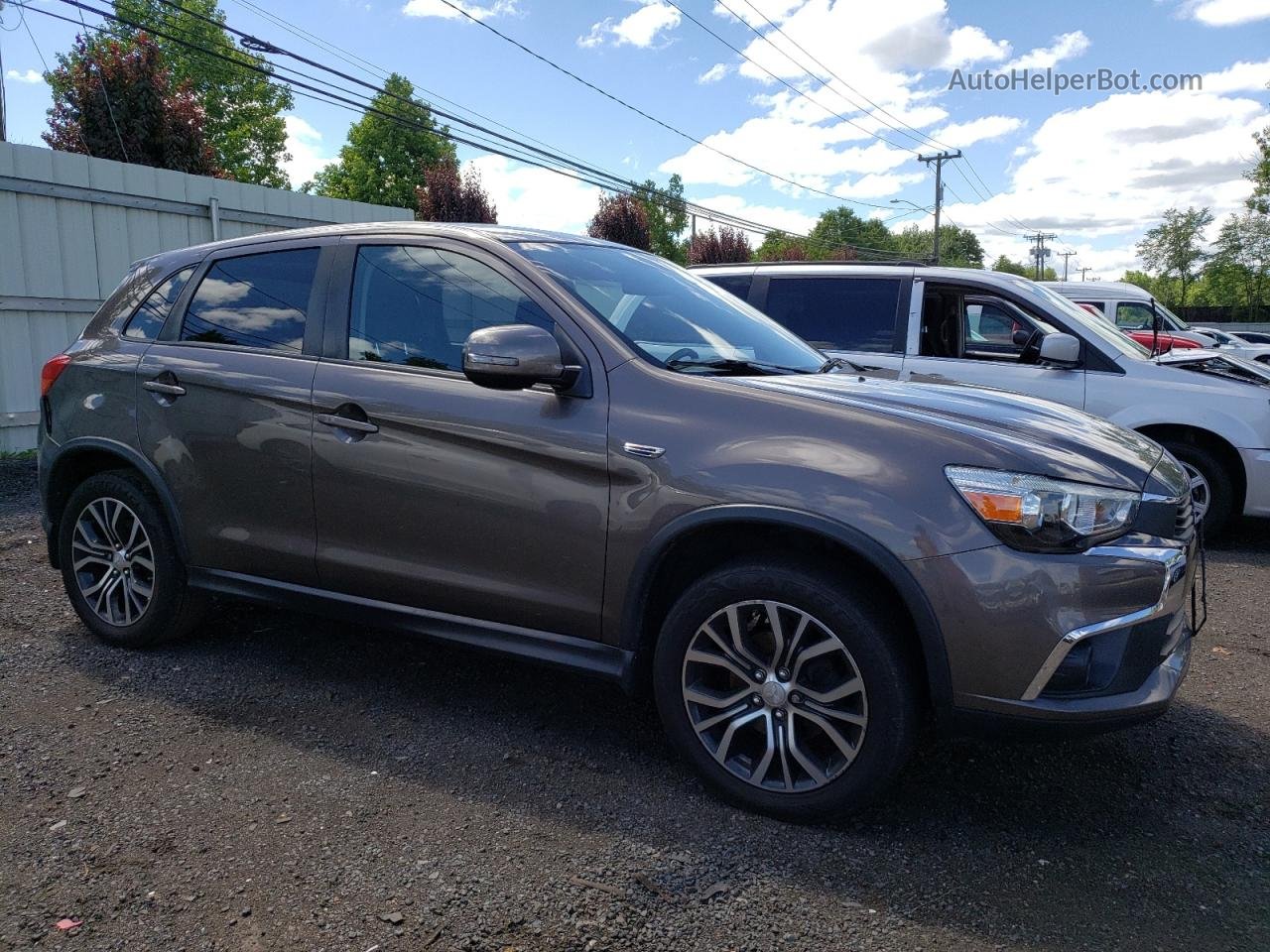 2017 Mitsubishi Outlander Sport Es Brown vin: JA4AR3AU5HZ023921