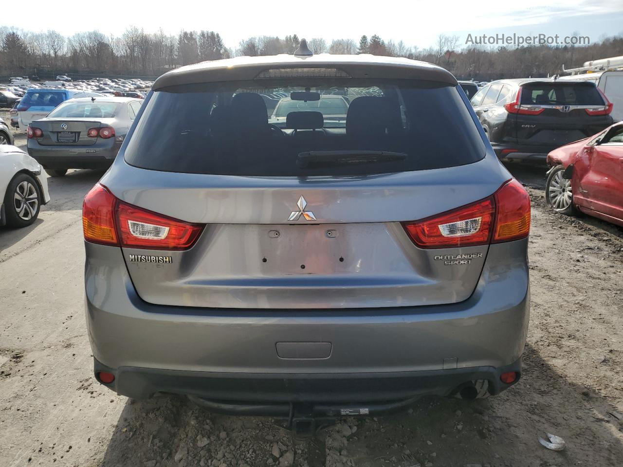 2017 Mitsubishi Outlander Sport Es Gray vin: JA4AR3AU6HZ002091