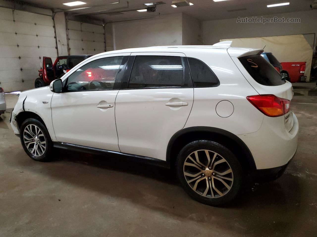 2017 Mitsubishi Outlander Sport Es White vin: JA4AR3AU6HZ040744