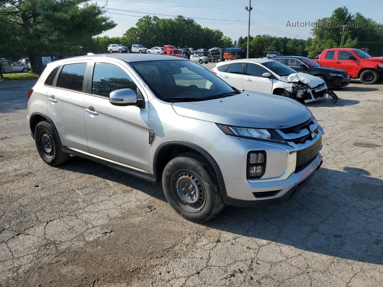 2020 Mitsubishi Outlander Sport Es Silver vin: JA4AR3AU6LU027241