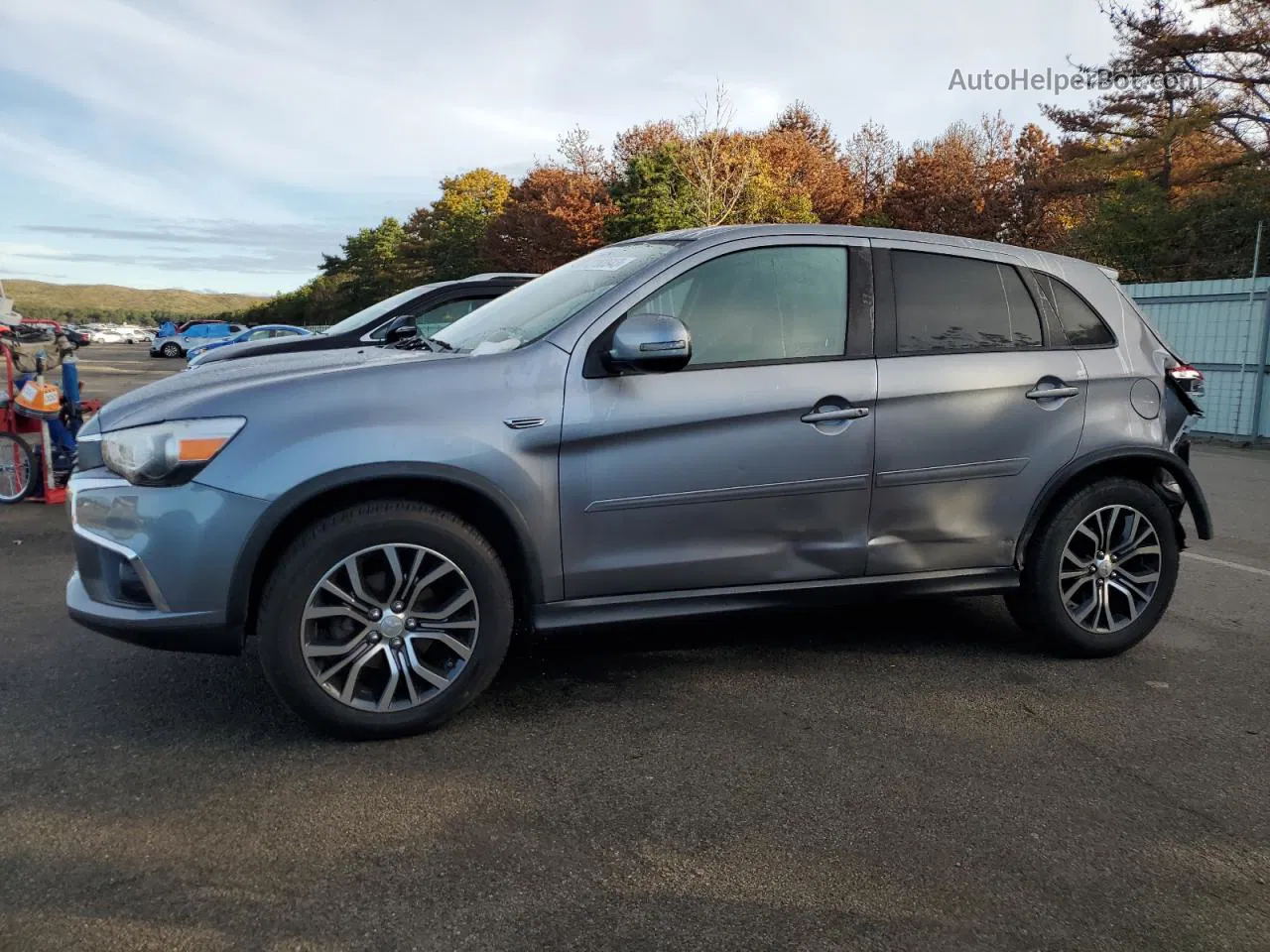 2017 Mitsubishi Outlander Sport Es Silver vin: JA4AR3AU7HZ000365