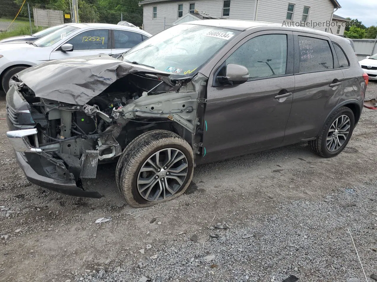 2017 Mitsubishi Outlander Sport Es Brown vin: JA4AR3AU7HZ002147