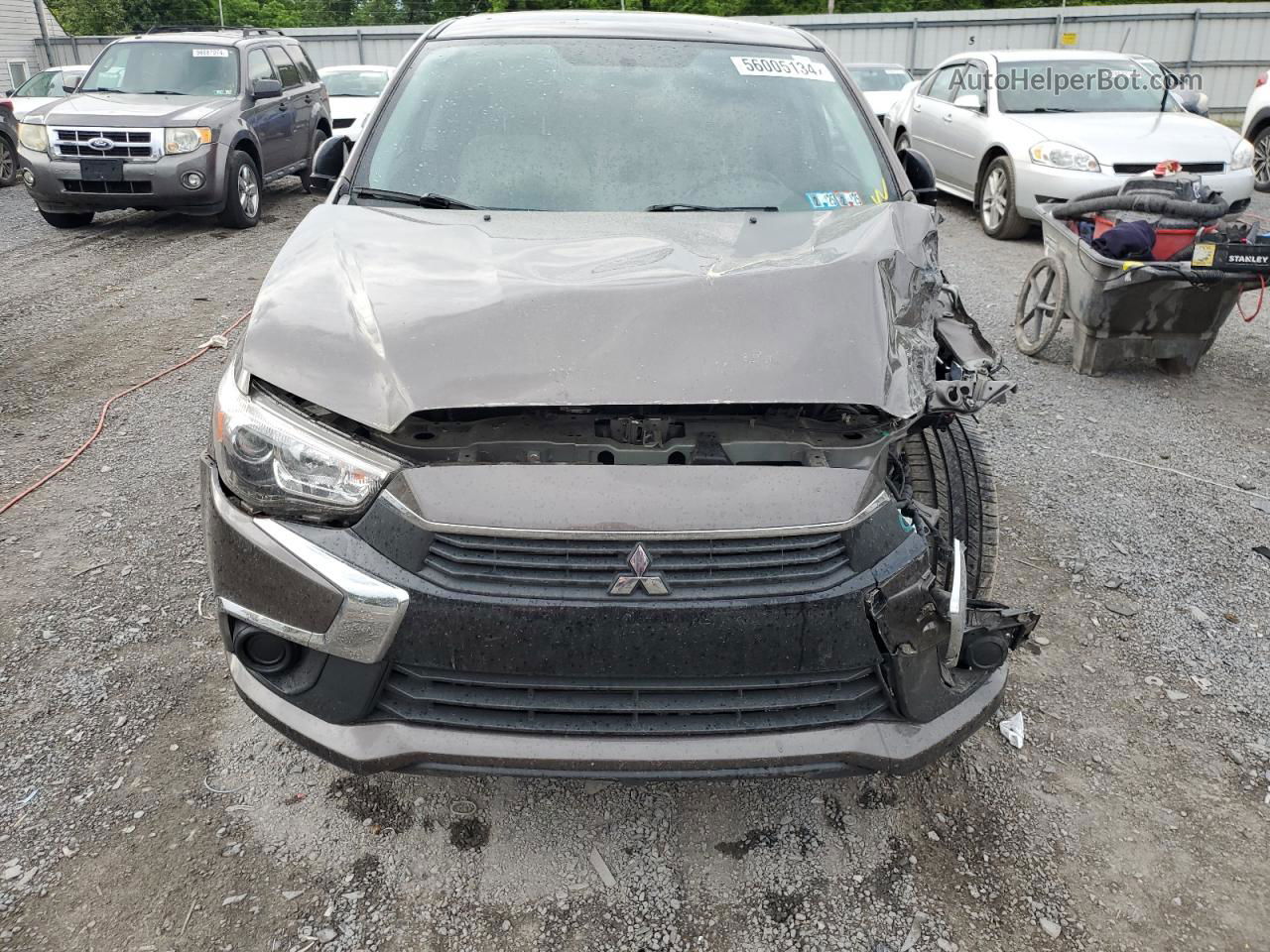 2017 Mitsubishi Outlander Sport Es Brown vin: JA4AR3AU7HZ002147