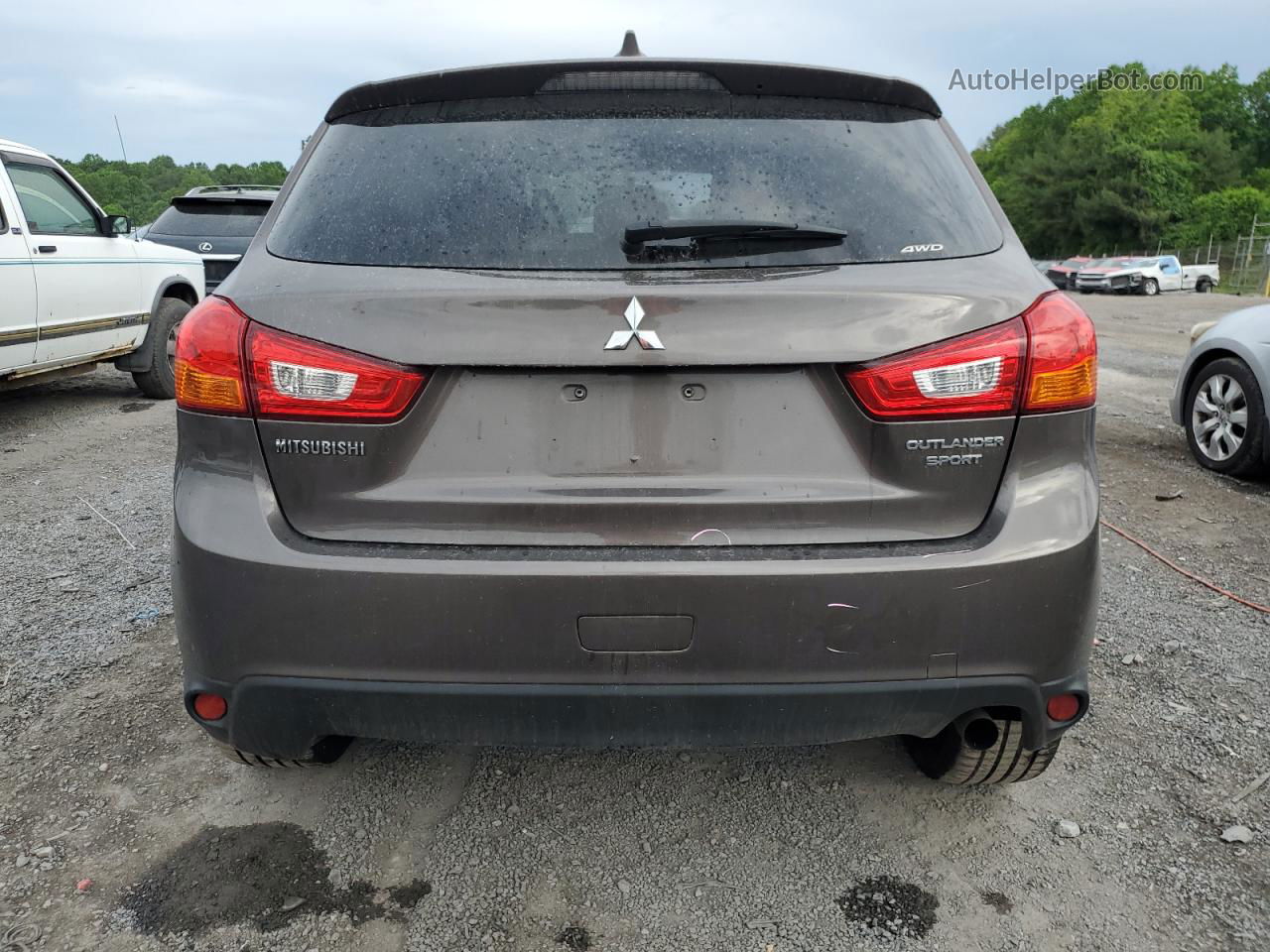 2017 Mitsubishi Outlander Sport Es Brown vin: JA4AR3AU7HZ002147