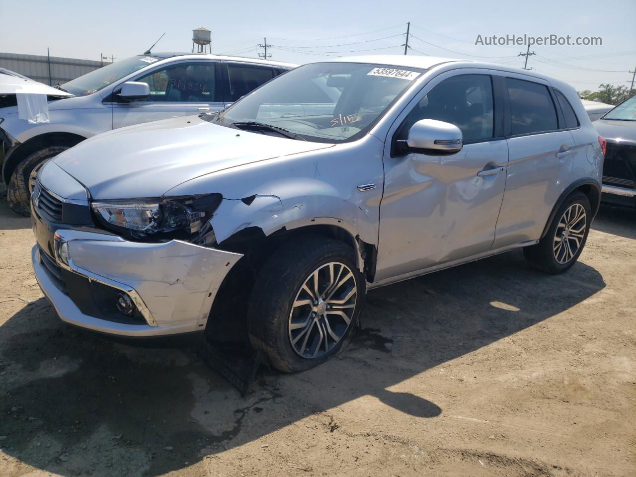 2017 Mitsubishi Outlander Sport Es Серебряный vin: JA4AR3AU7HZ026951