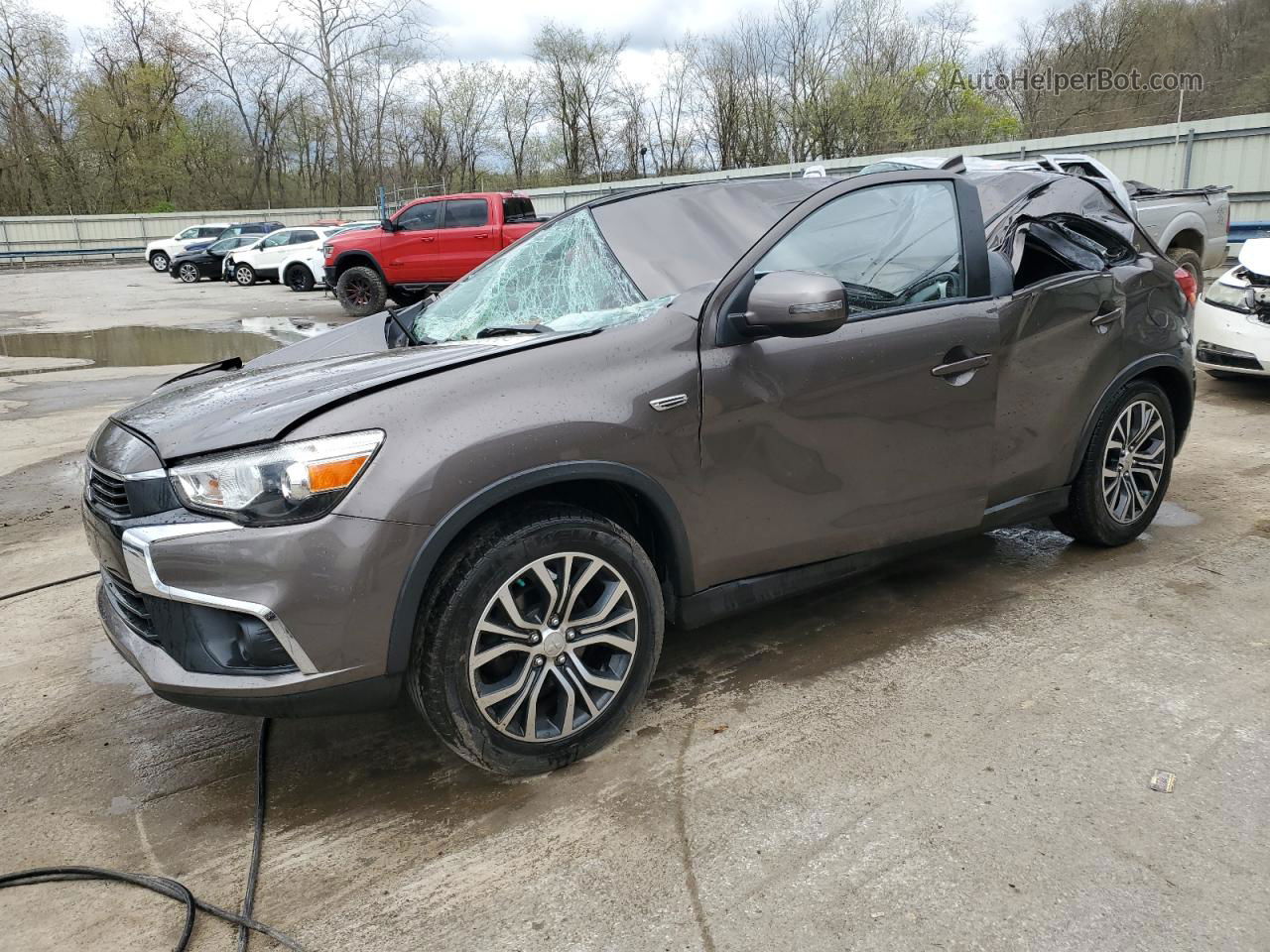 2017 Mitsubishi Outlander Sport Es Gray vin: JA4AR3AU7HZ032166