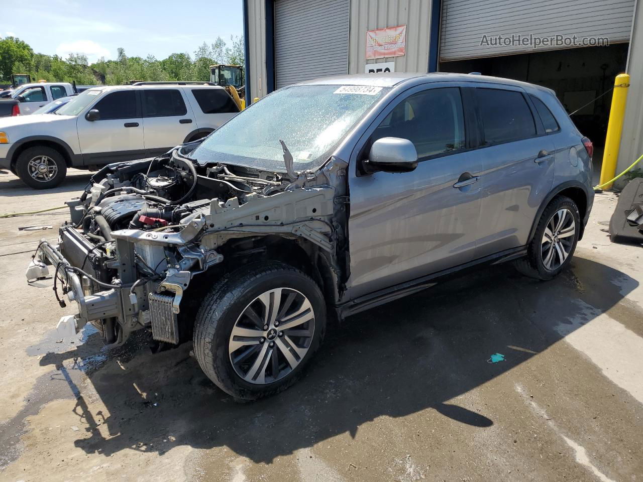 2020 Mitsubishi Outlander Sport Es Silver vin: JA4AR3AU7LU012649