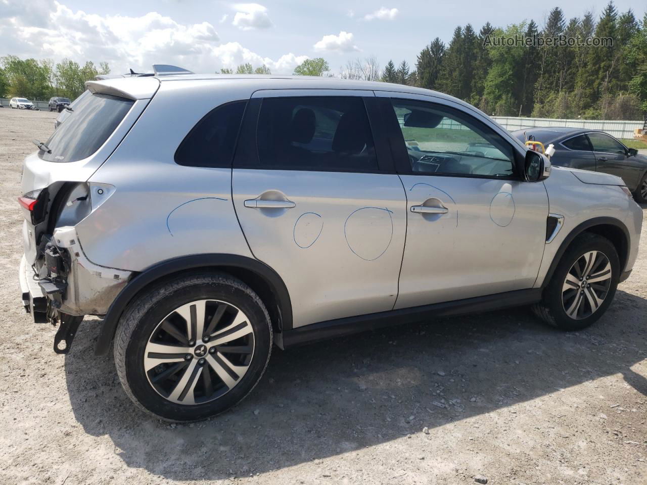 2020 Mitsubishi Outlander Sport Es Silver vin: JA4AR3AU7LU017883