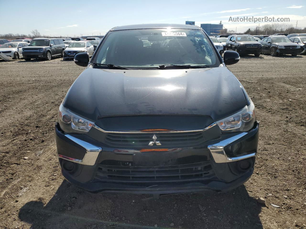 2017 Mitsubishi Outlander Sport Es Черный vin: JA4AR3AU8HZ060803