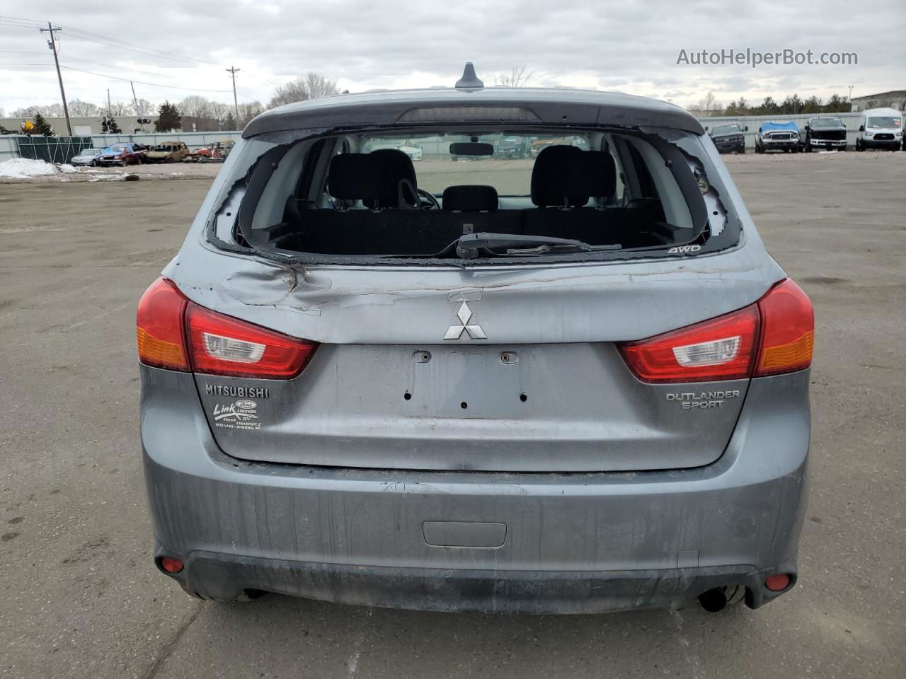 2017 Mitsubishi Outlander Sport Es Gray vin: JA4AR3AUXHZ018441