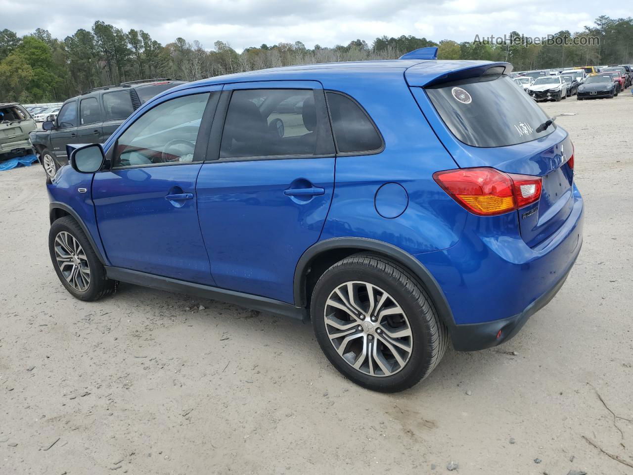 2017 Mitsubishi Outlander Sport Es Синий vin: JA4AR3AUXHZ040536