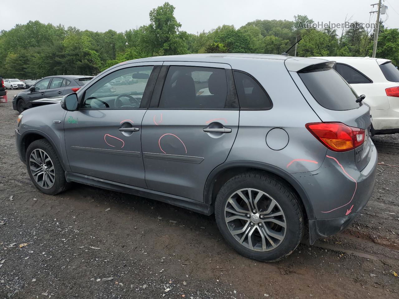 2016 Mitsubishi Outlander Sport Es Silver vin: JA4AR3AW0GZ033692