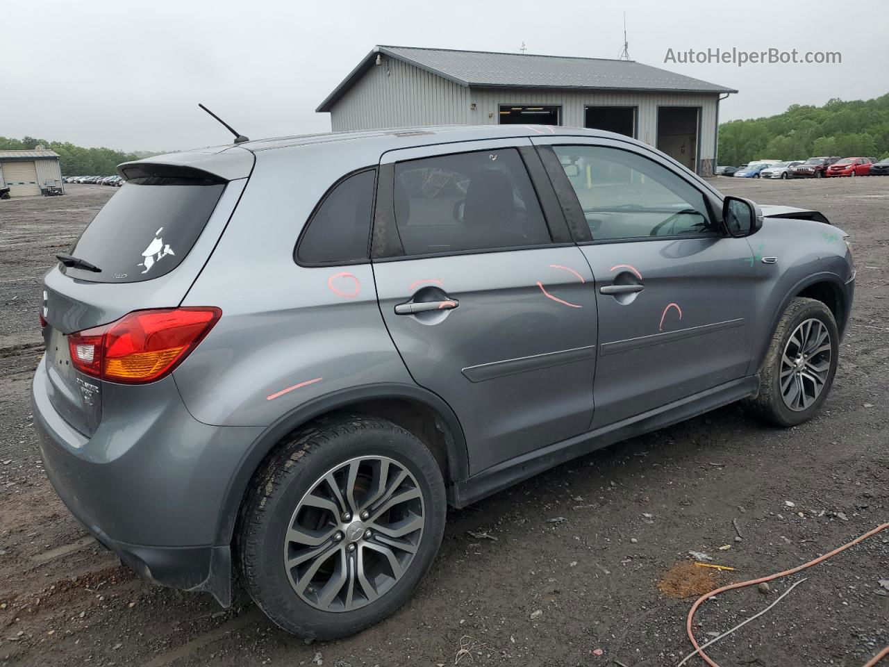 2016 Mitsubishi Outlander Sport Es Silver vin: JA4AR3AW0GZ033692