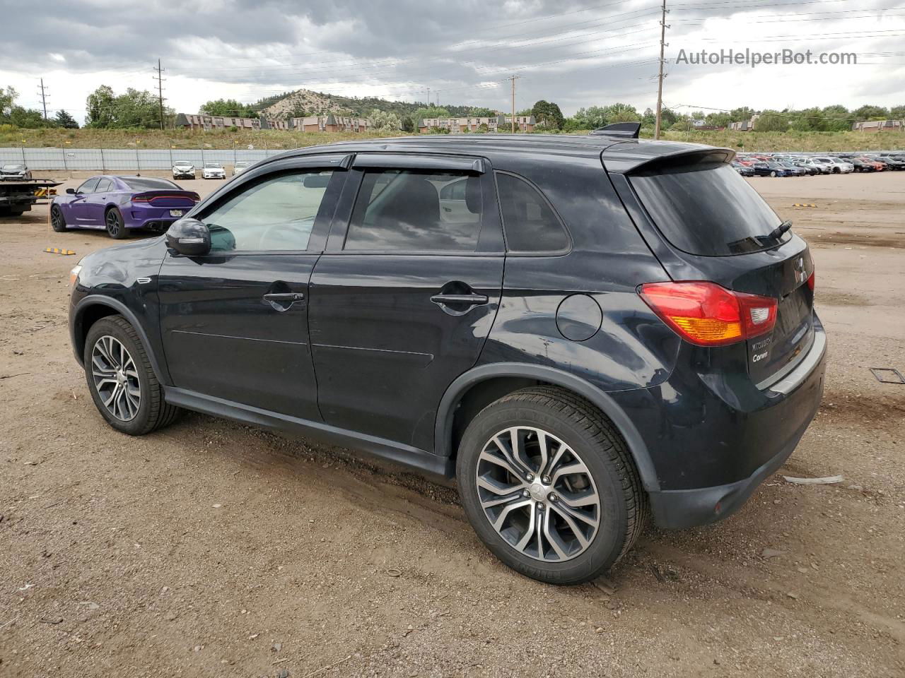 2017 Mitsubishi Outlander Sport Es Черный vin: JA4AR3AW2HZ018953