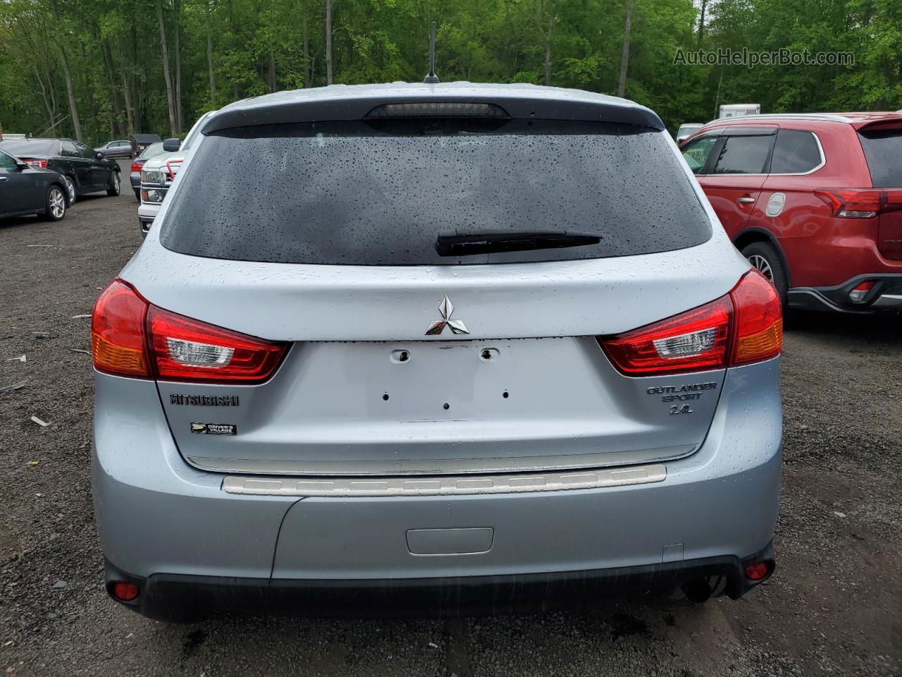 2016 Mitsubishi Outlander Sport Es Серебряный vin: JA4AR3AW3GZ023853