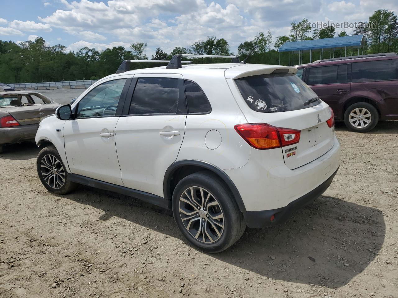 2016 Mitsubishi Outlander Sport Es White vin: JA4AR3AW4GZ028219