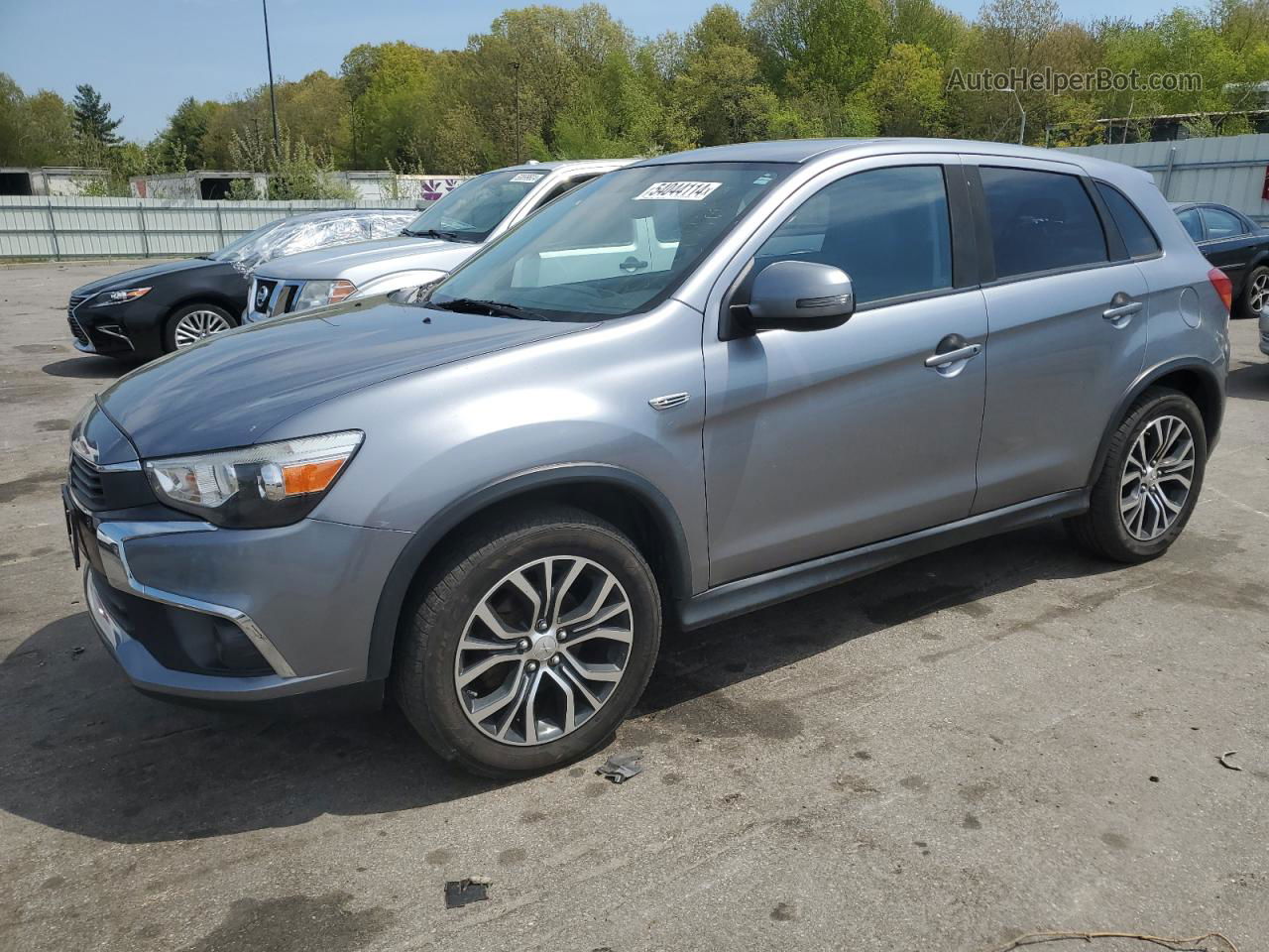 2016 Mitsubishi Outlander Sport Es Серебряный vin: JA4AR3AW4GZ049975