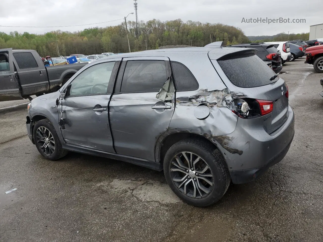 2017 Mitsubishi Outlander Sport Es Серебряный vin: JA4AR3AW6HZ021130