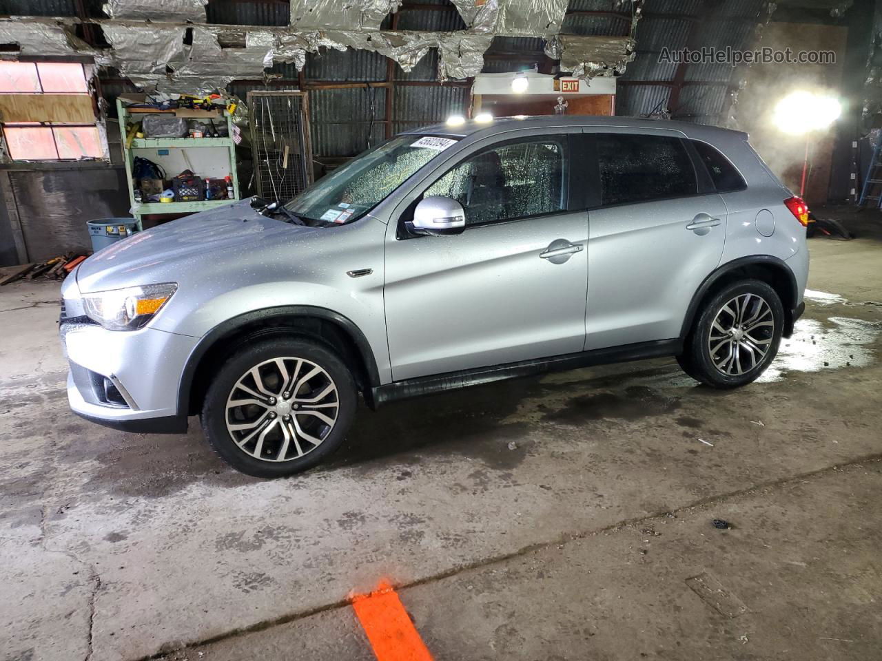 2016 Mitsubishi Outlander Sport Es Silver vin: JA4AR3AW7GZ056483