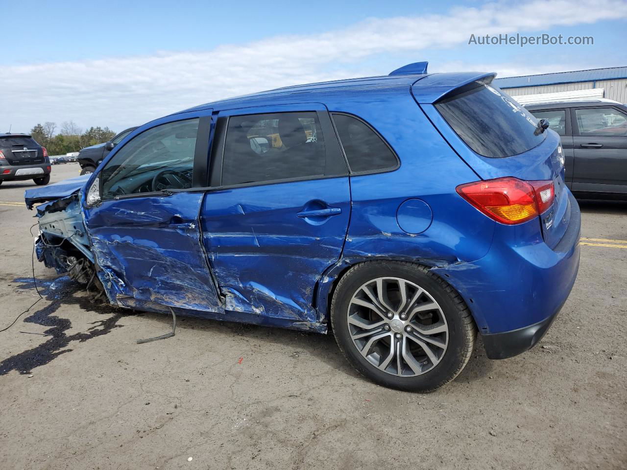 2017 Mitsubishi Outlander Sport Es Blue vin: JA4AR3AW7HZ023047