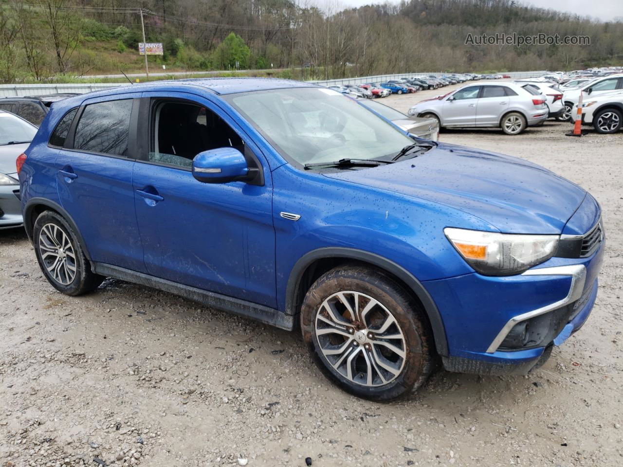 2016 Mitsubishi Outlander Sport Es Blue vin: JA4AR3AW8GZ050126