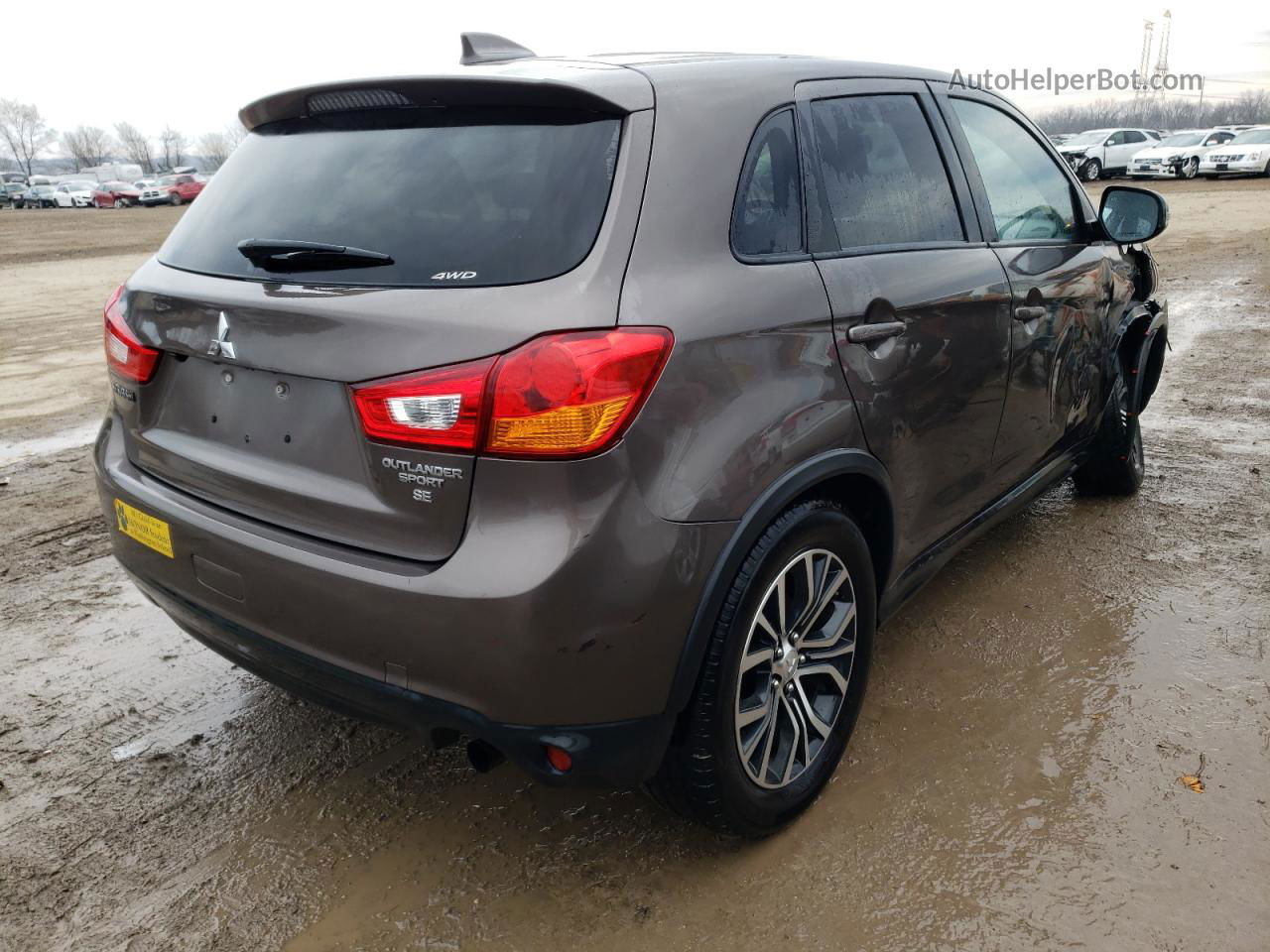 2017 Mitsubishi Outlander Sport Es Коричневый vin: JA4AR3AW8HZ019329