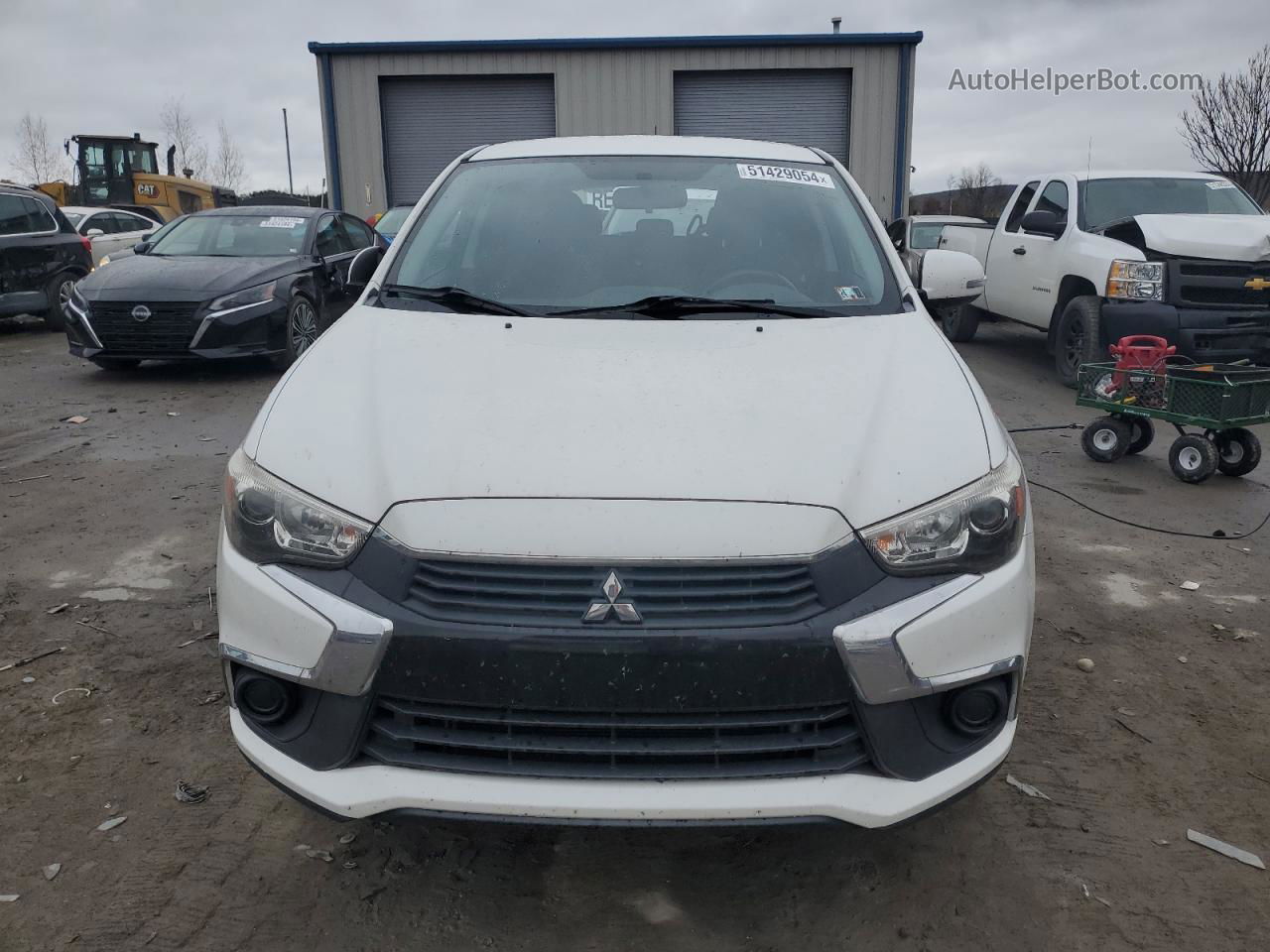 2016 Mitsubishi Outlander Sport Es White vin: JA4AR3AWXGZ057434