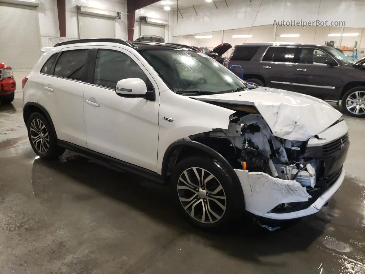 2017 Mitsubishi Outlander Sport Sel White vin: JA4AR4AW3HZ019972