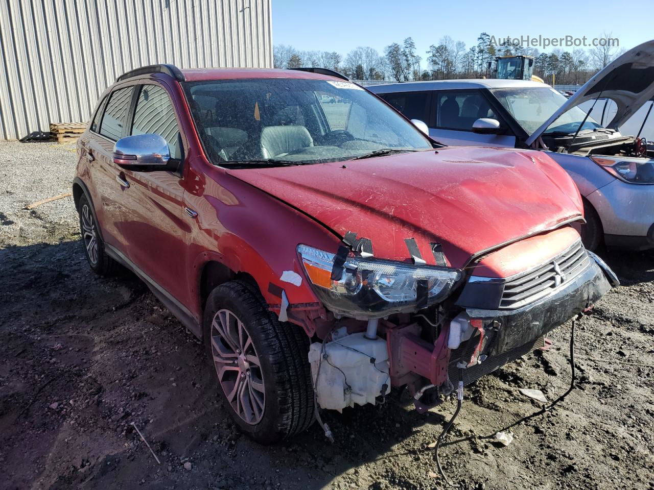 2017 Mitsubishi Outlander Sport Sel Красный vin: JA4AR4AW6HZ060256